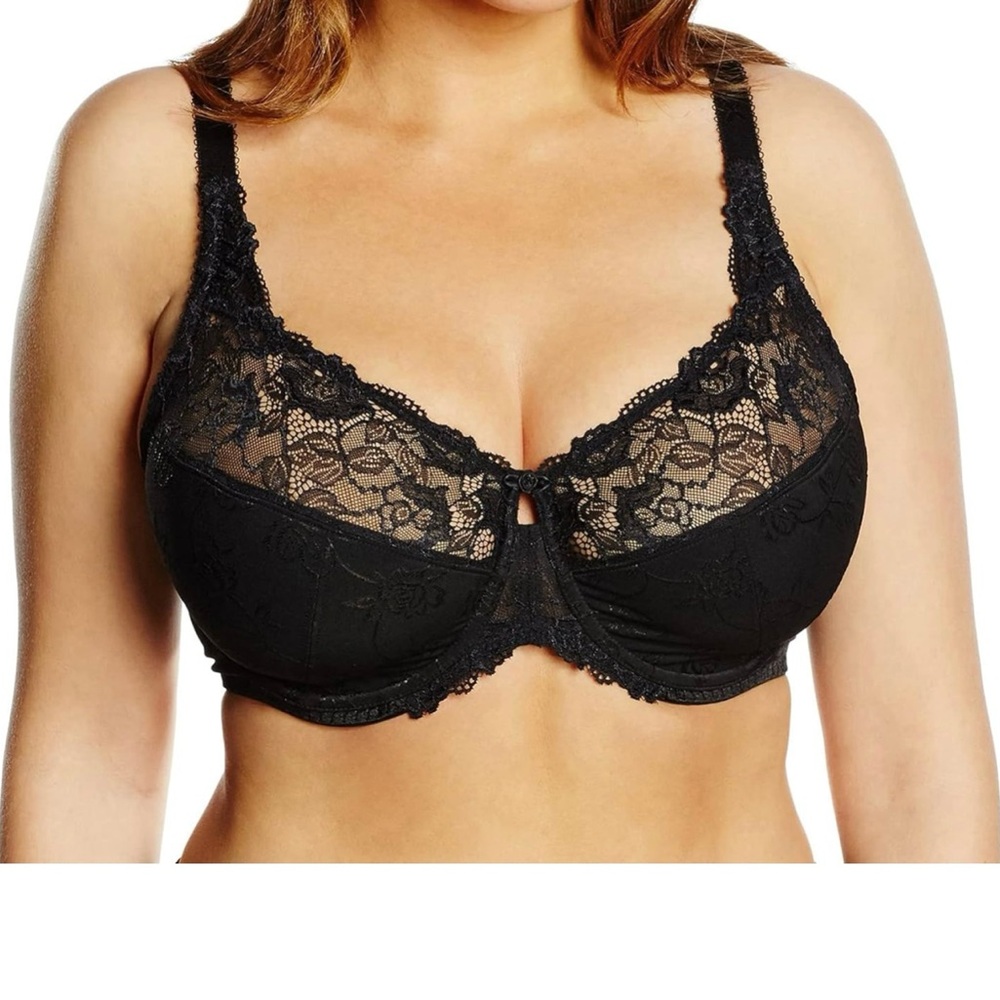 Delmira Black Lace Trim Underwear size 36H (US) F5